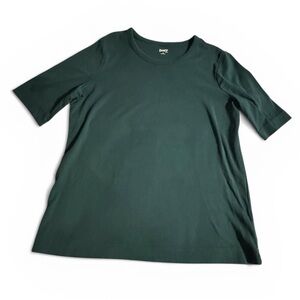 Women’s Longtail T Elbow Scoopneck Duluth Trading Co Dark Green Short Sleeve Tee